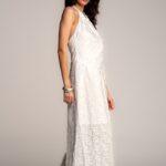 SIENA duga bela haljina sa otvorenim leđima.