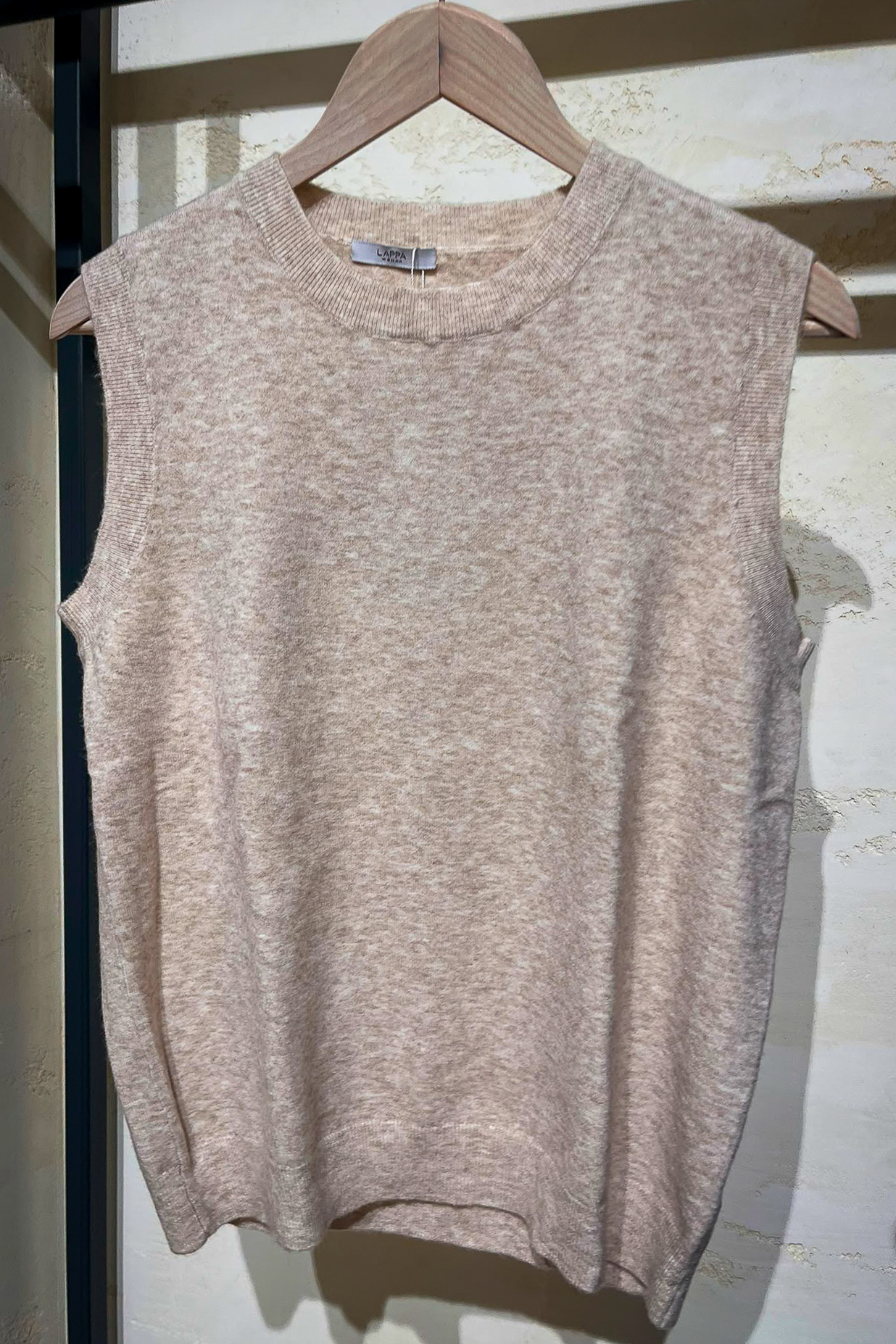 triko-beige-sleeveless-top TRIKO top - Image 1